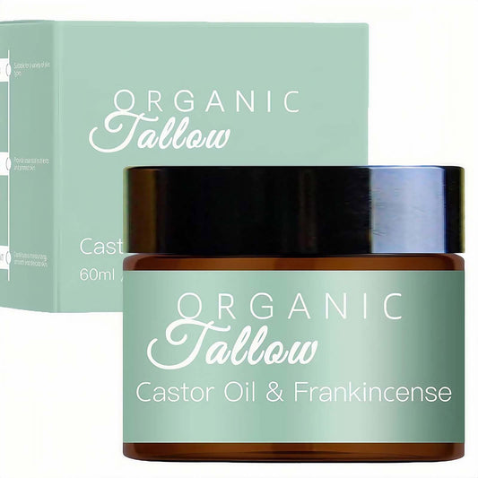 Yongst Grass-Fed Beef Tallow Moisturizer with Frankincense & Castor Oil – Nourishing Skin & Face Balm Enriched with Manuka Honey for Deep Hydration, Ideal for Face & Body Care