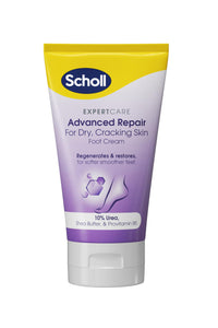 Scholl ExpertCare Advance Repair Foot Cream 150ml, Intensive Moisturiser for Cracked Heels and Dry Cracking Skin with Uvit, Urea, and Pro-Vitamin B5 Complex for Softer Smoother Feet