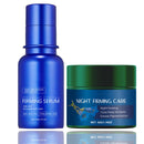 TBeautfave 2PCS Microneedling & Night Firming Cream | Hyaluronic Acid Microneedling | Liquid Skin Booster Serum | Pore Minimiser | Anti-Aging, Wrinkle Reduction, Skin Smoothing for Delicate(Serum & Cream)