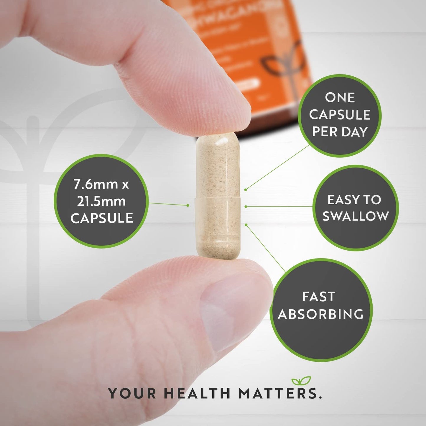 Organic Ashwagandha KSM-66® with 5% Withanolides - Vegan Friendly with The Highest Concentration Most Bioavailable Full-Spectrum Root Powder For Immune Support - Made in The UK by Nutravita