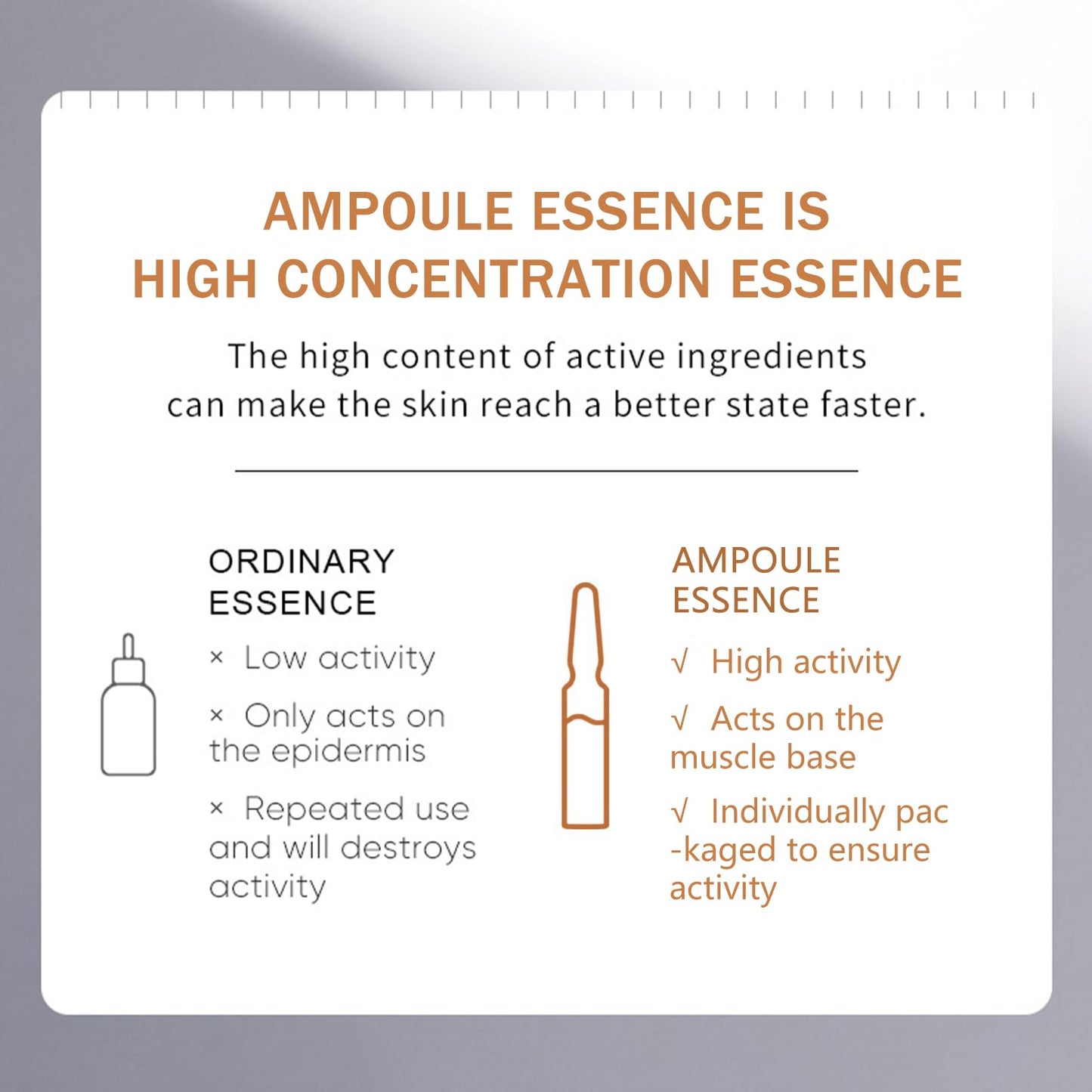 24K Serum, Niacinamide Serum Concentrated Ampoules for Face Serum, Collagen Booster for a Natural Face Lift, Anti-Aging Serum, Strengthen the Skin Barrier, Deep Hydrating, 7x2ml Ampoule Serum