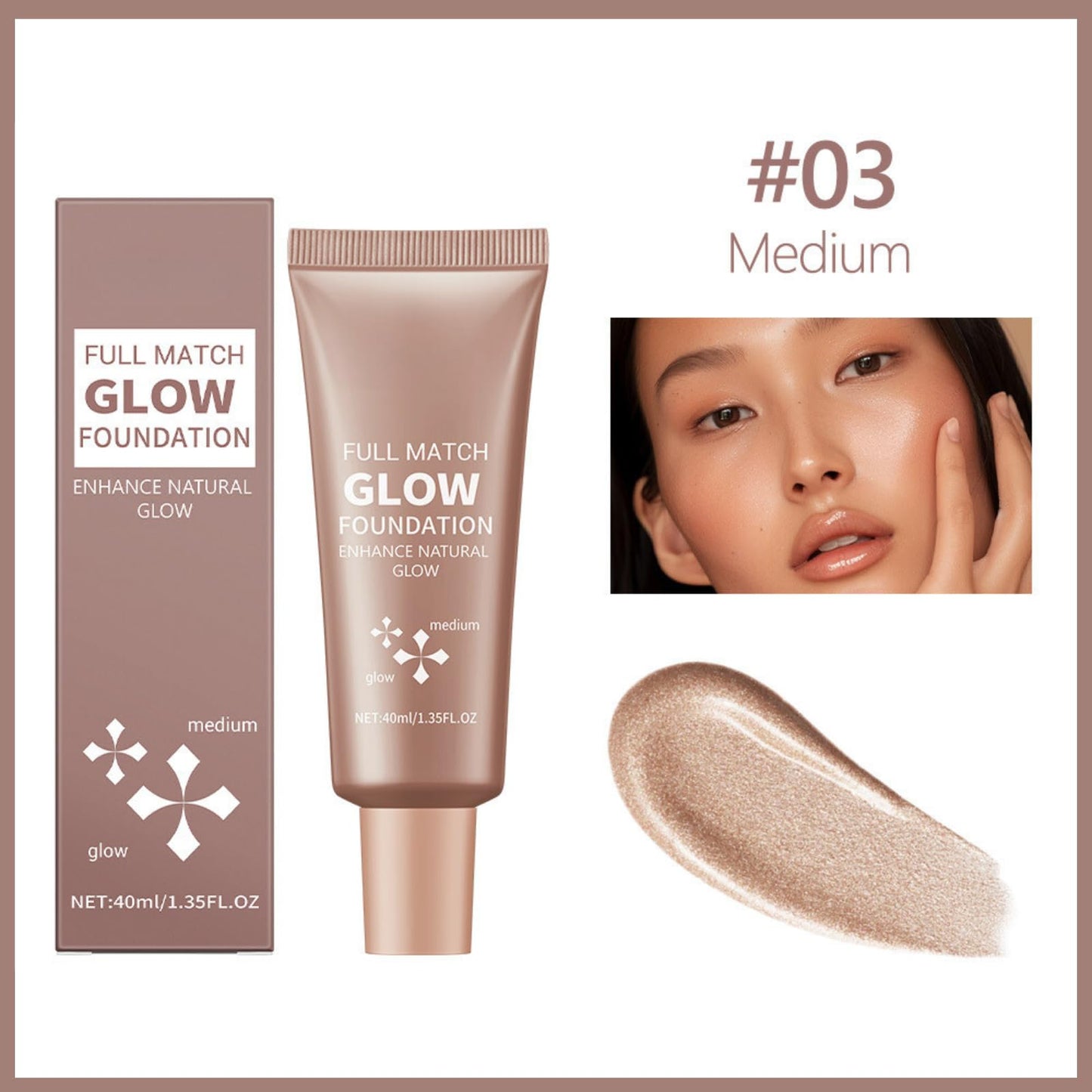 SHEBEEDO Natural Glow Illuminator Glotion,True Match Natural Glow Enhancer,Bronzing Drops Makeup Highlighter For Radiant,Hydrating Moisturizing Highlighter Lightweight Base For Face & Body,Medium