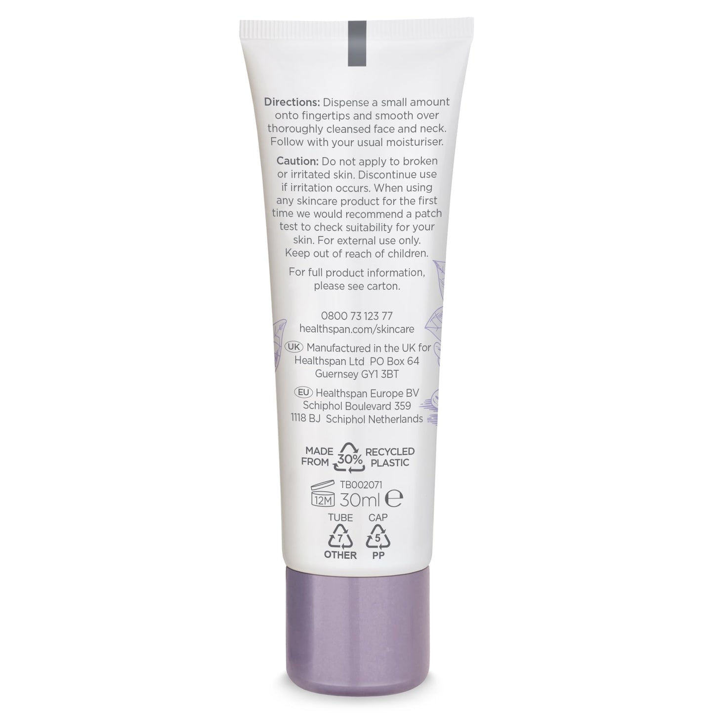Healthspan Replenish Collagen Boosting Serum | Vitamins C & E | Plant Oestrogens | Reduces Fine Lines & Wrinkles | Menopause Support (60ml)