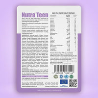 Tresible Trèsible Nutra Teen Vegan Multivitamin for Teenagers Tablets (4 Weeks Supply) - Multivitamin and Minerals Nutritional Supplements, Teen Vitamins for Boys & Girls, 25 Essentia Multivitamin Tablets