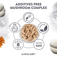 Lions Mane Supplement-18,000mg (30:1 Extract)+Zinc, Reishi & Cordyceps-3 Mushrooms Herbal supplements -Nootropic Complex Lion's Mane Mushroom Supplement-120 Lion's Mane Capsules(Not Lions Mane Powder)