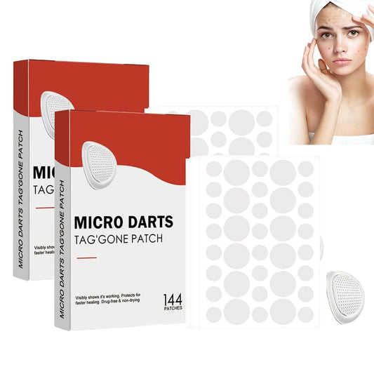 Generic Kubozn Pro Microdarts Tag'gone Patch, Natural Skin and Face Care Patch, Acne Pimple Patches,Invisible Blemish Cover, Suitable for All Skin Types,144PCS/Box (2 Box)