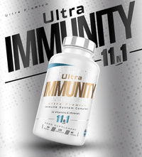 Ultra Premium Immune System Booster Supplement - Ultra Immunity | Immune System Support | Vitamin D, Vitamin C, Zinc, B12, Multivitamin 120 Capsules