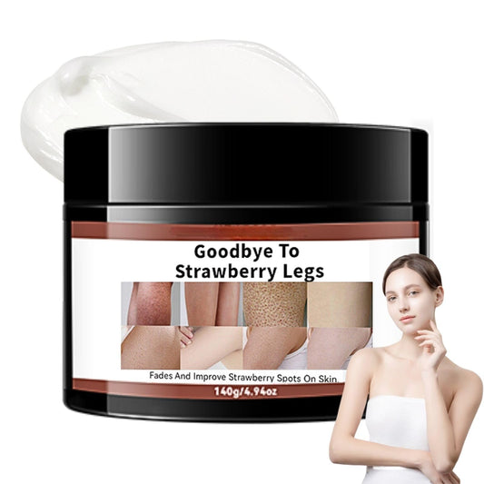 Strawberry Legs Treatment Cream – Body Cream for Strawberry Skin, Dry Skin Moisturiser with Exfoliating & Smoothing Formula, Foot Product for Very Dry Feet, Body Skin Care Lotion for Women & Men