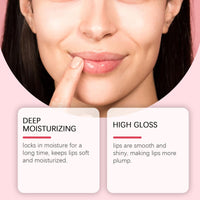 Fankayi 2PCS Lip Plumper Gloss for Fuller Lips,Plump/ify Lip Oil Plumper,Moisturizing Plumping Lip,Natural Lips Plumping Serums,Natural Lips Plum-ping Serums,Lip Oils,Li-p Plum-ping Serum