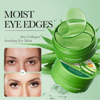Chenduoran 60Pcs Under Eye Patches,Collagen Patches Eye Masks, Aloe Vera Gel Eye Mask Skin Care,for Puffy Eyes Dark Circles Eye Bags, Anti Wrinkle, Hydrating,Skincare,for Men and Women