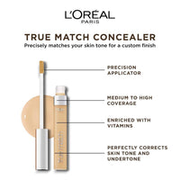 L'Oreal L'OREAL - Anti cernes - ACCORD PARFAIT - 6.8ml - 6D-W Miel Doré (BL)