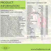 Hellenia Multi Vitamins and Minerals (One a Day) - 90 Tablets