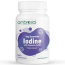 AMBROSIAL Ambrosial Iodine Supplement 5000mcg with 7500 mcg Potassium Iodide| High Strength Iodine Tablets | Natural Source of Iodine from Potassium Supplements & Iodide Tablets (Pack of 1-120 Tablets)