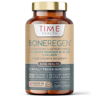 Bone Regen® – Osteo Support – Bone Strength, Density & Fracture Repair – with Calcium, Magnesium, Vitamin D3, K2, Zinc & Collagen – Clinically Proven Ingredients – GMP – UK Made Supplement