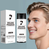 QinZiEn Hair Styling Powder for Men,Volume Powder for Men,Volumising Styling Powder,Natural Look Mens Styling Powd/er,Mens Hai/r Products,Fluffy Ha/ir Po/wder,Texturizer for Natural H/air15g