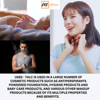 mGanna 100% Natural Talc Powder for Facial Make-up and Cosmetic formulations 0.5 LBS / 227 GMS