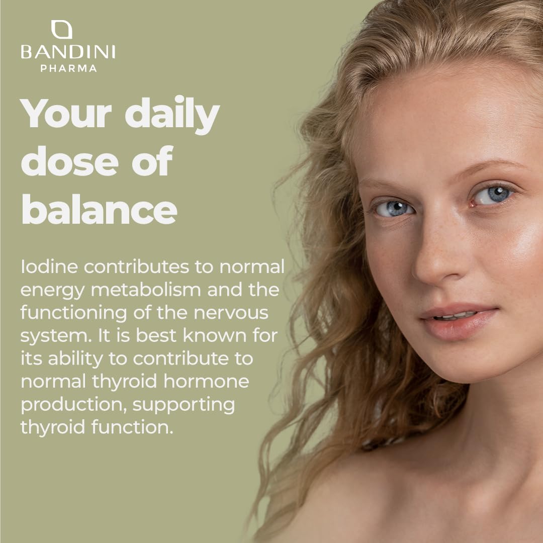 Bandini® Iodine 400mcg | 365 Vegan Tablets | 1+ Year Supply | High Strength Potassium Iodide Supplement 400µg pro Tablet | High Potency Pure Iodine Easy-Swallow Micro-Tablets | Non-GMO & Gluten Free
