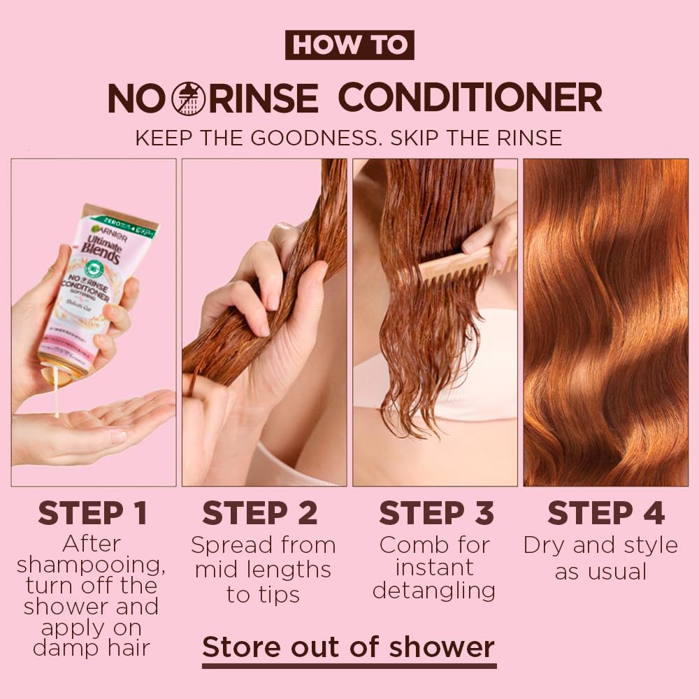 Garnier Ultimate Blends Delicate Oat Soothing NO RINSE, Leave-in Conditioner Sensitive Scalp And Fragile Hair, 200 Ml