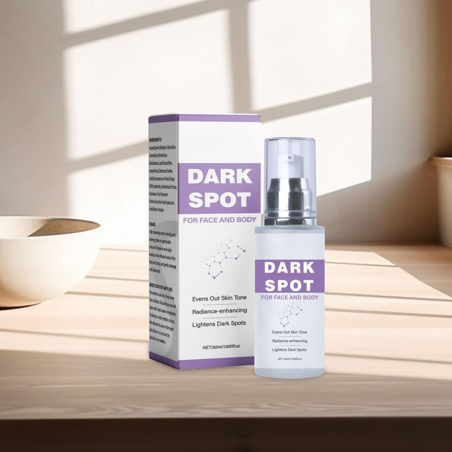Trendyfave Dark Spot Remover for Face & Body, Dark Spot Corrector Cream with Niacinamide & Hyaluronic Acid, Age Spot Remover, Melasma Cream for Sun Spots & Hyperpigmentation, Brightening, Even Skin Tone, 50ml