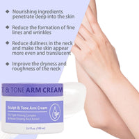 Sculpt & Tone Arm Cream,Arm Tightening Cream,Ar/m Firming Cre/am for Women,Skin Tightening Cre/am Body,Tighte/ning & Firming Cr/eam for Loose,Saggy Sk/in Tightener,Smooths Wrinkles, Deeply Hydrates