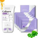 Tongyend Neck Creams for Firming Roller & Neck Mask Set - Neck Creams for Tightening Skin - Anti Wrinkles Face& Body Moisturizer with Collagen (110ml+5Pcs)