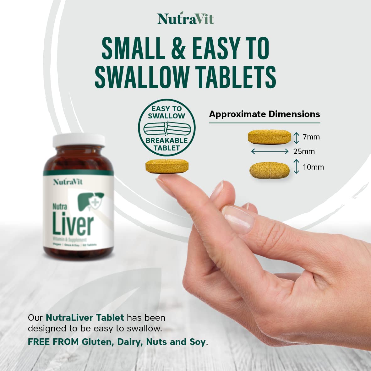 NUTRA Liver - Liver Support Vitamins - 60 Tablets | Hangover Tablet | Providing a Liver, Cleanse, Detox & Repair - by NutraVit