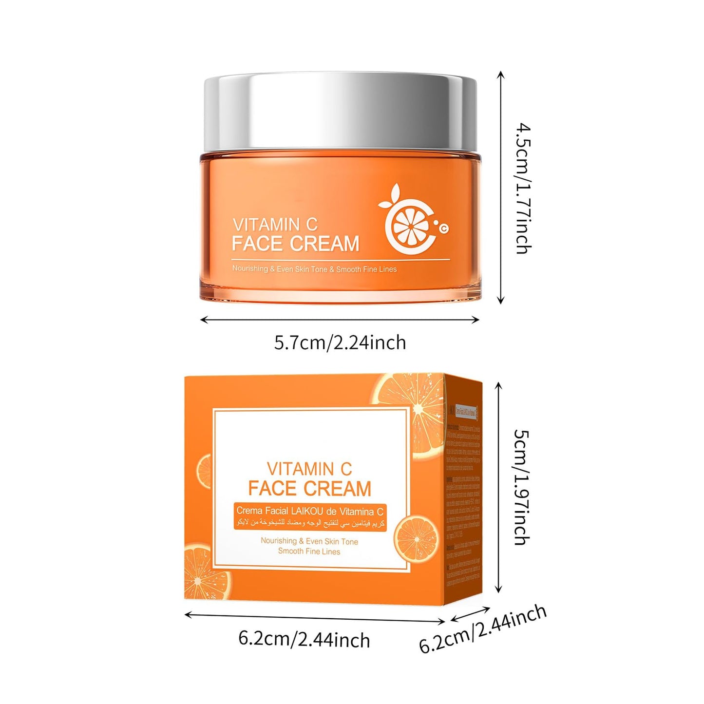 MrCuvaryas Vitamin C Moisturiser For Face Cream, Anti Aging & Wrinkle Day And Night Face Cream For Women & Men, Brighten & Even Skin Tone, Boost Skin Collagen, Reduce Fine Lines for Skin Care