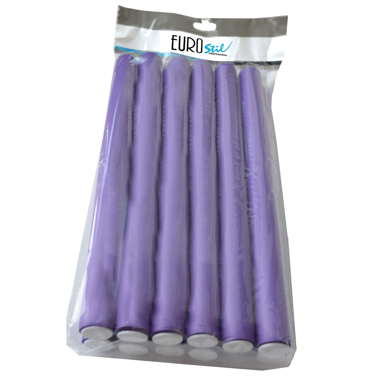 12 Piece Salon Quality Soft Foam Bendy Self-locking Hair Styling Rollers, Twist and Curl by Eurostil.