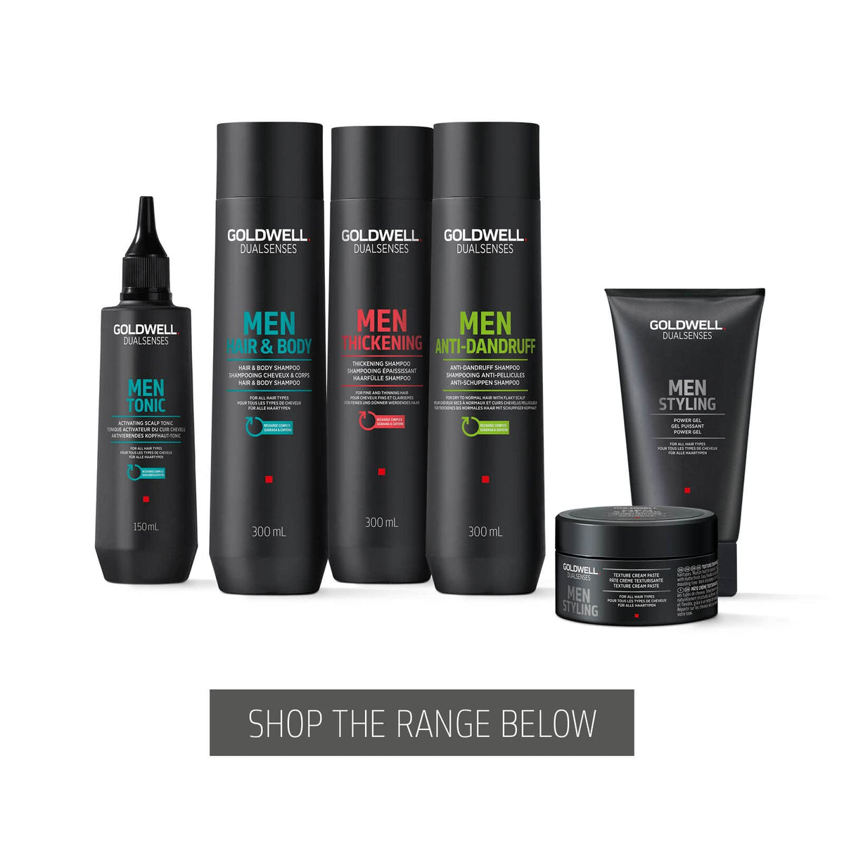Goldwell Dualsenses Men Thickening Shampoo, For Fine & Thinning Hair, Adds Strength & Volume, 300ml