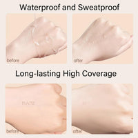 GEEWHILE Cream Concealer Full Coverage Palette, 4 Colour Concealer Makeup Palette Blendable Shades Cream Contour Palette, Silk Texture Waterproof Concealer Corrects Dark Circles Red Marks Scars