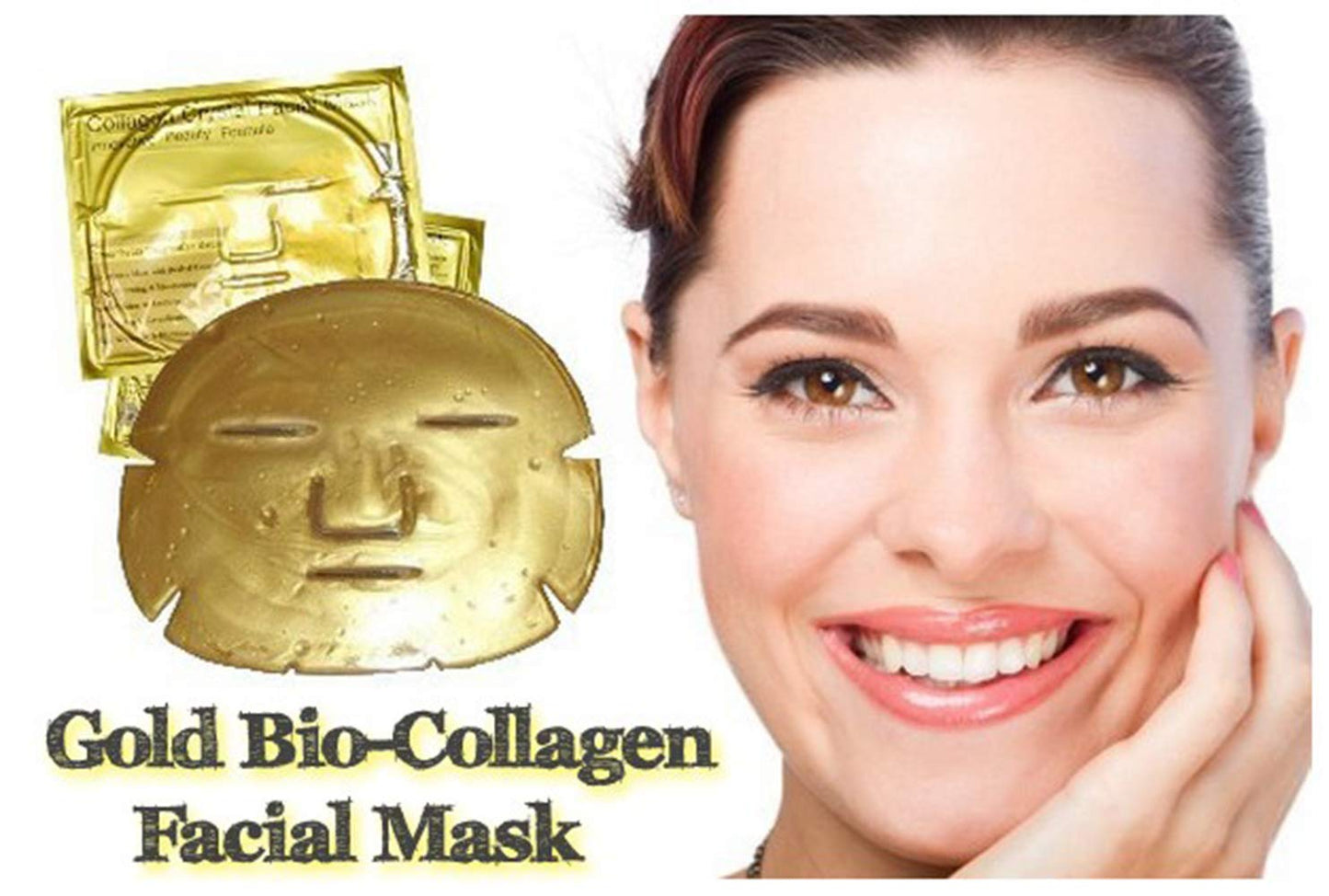 Luxurious 24k Gold Bio-collagen Facial Mask (5pcs)
