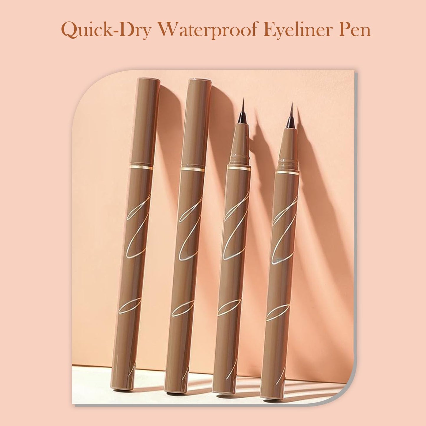 Generic Waterproof Liquid Eyeliner Pen, Smudge-Proof Long-Lasting Formula with Ultra-Fine Tip for Precise Application, Quick-Dry Highly-Pigmented Color, Ideal for Bold Eye Makeup – Classic Black