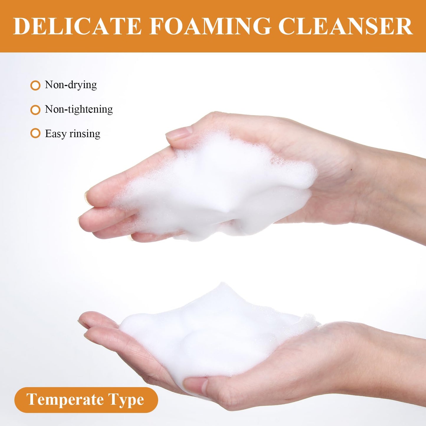 Guegine 2 PCS Turmeric Face Wash with Brush,Brightening Turmeric Facial Cleanser,Gentle Cleanser,Acid Moisturising,Natural Ingredients,Suitable for All Skin Types