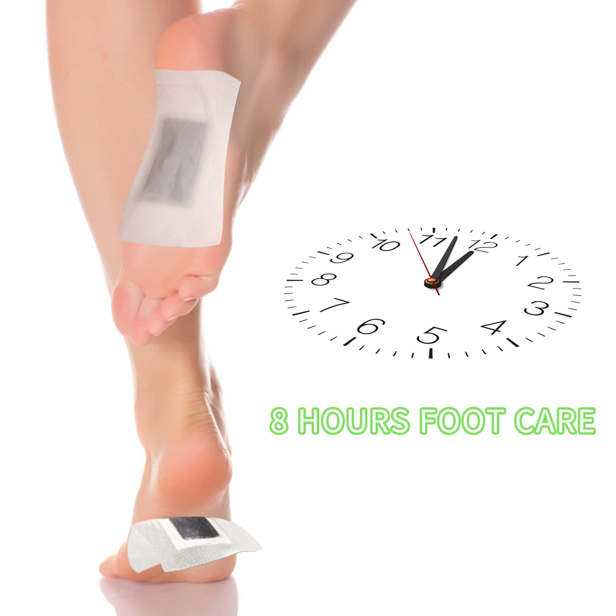 Bowasin Detox Foot Patches 30 Pcs Detox Foot Pads,Foot Detox Pads to Remove Toxins Deep Cleansing,100% Natural,for Stress Relief,Sleep Aid, Enhance Blood Circulation