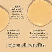 Fushi Organic Jojoba Oil 100 ml | Fresh-Pressed| Rich in Vitamin E | Best for Skin Cleansing, Dry Skin & Dry Hair | Hypoallergenic Oil | Ethical & Vegan Society Approved | Manufactured in the UK