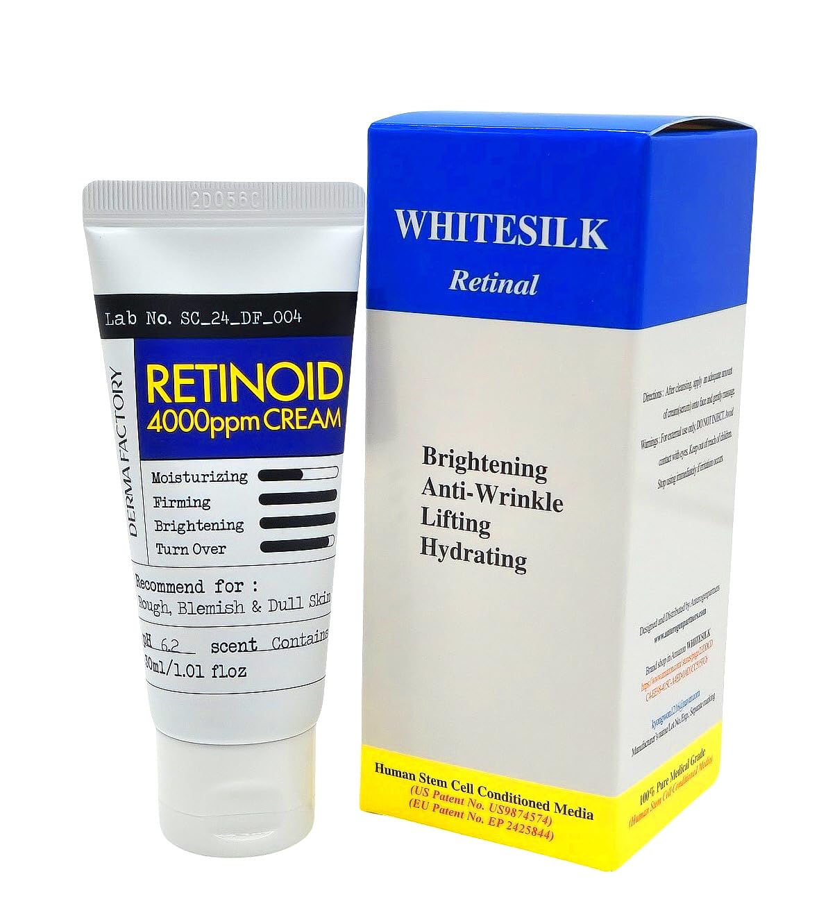WHITESILK(Clinical Grade) ― Retinaldehyde(liposome) Instant Perfection Anti-Wrinkle Night Repair Face Cream┃(Retinal 0.1% + Retinol 0.3% formula) (30ml)