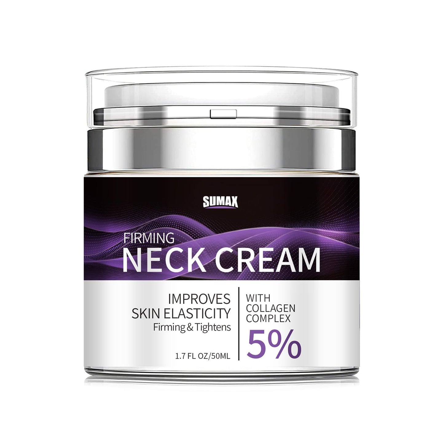 Neck Firming Cream with 5% Collagen Complex Tightening Lifting Sagging Skin Rejuvenating Moisturising Reducing Fine Lines Double Chin Reducer Cream 50ml