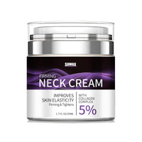 Neck Firming Cream with 5% Collagen Complex Tightening Lifting Sagging Skin Rejuvenating Moisturising Reducing Fine Lines Double Chin Reducer Cream 50ml