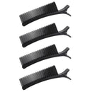 Generic 4 Pcs Sectioning Hair Clips, Hair Sectioning Clips, Hairdressing Clips with Nonslip Grip and Comb Hair Styling Accessories for Salon Home Hair Cutting Coloring (Black)