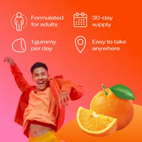 Bio-Kult 3in1 Biotic Blend Probiotic Gummy with Multivitamins, for Adults, Orange Flavour, 30 Gummies