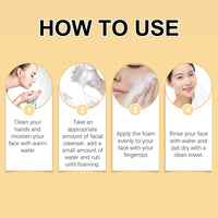 IZBEAUVO Rice Foam Facial Wash, Gentle Rice Milk Exfoliating Cleanser, Exfoliating Rice Milk Face Wash, Rice Scrub Facial Cleanser for Deep Pore Cleansing, Removes Dirt & Impurities, Fights Acne & Redness