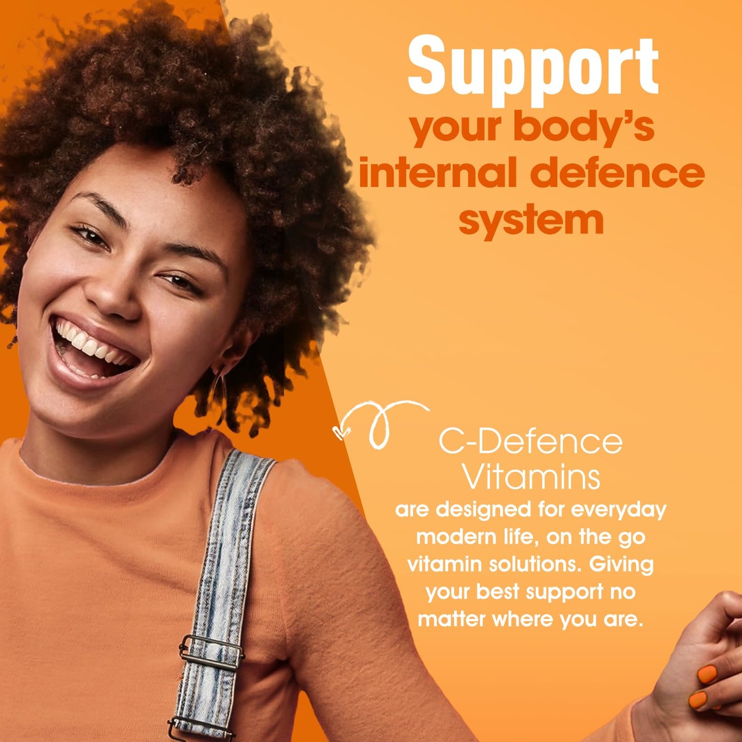 C.Defence Vitamin C Chewable 180 Orange Tablets 1000mg, Supports Immune Health and Helps Fight Colds - Helps Reduce Tiredness and Fatigue