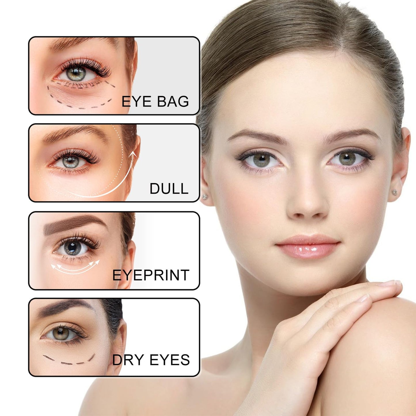 Ginseng Eye Essential Oil - Eye Serum - Ginseng Serum - Panax Ginseng Root Extract - Tighten the Loose Skin Around the Eyes - Reduce the Fine Lines and Wrinkles Around the Eyes