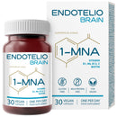 ENDOTELIO Endotelio Brain 1-MNA, Anti Aging, Optimizing NAD+, Ginkgo Biloba, Zinc, Biotin, Vitamin C and B Complex, Biohacking Supplement, Memory, Focus, Mood, Enhanced Bioavailability, 30 Caps