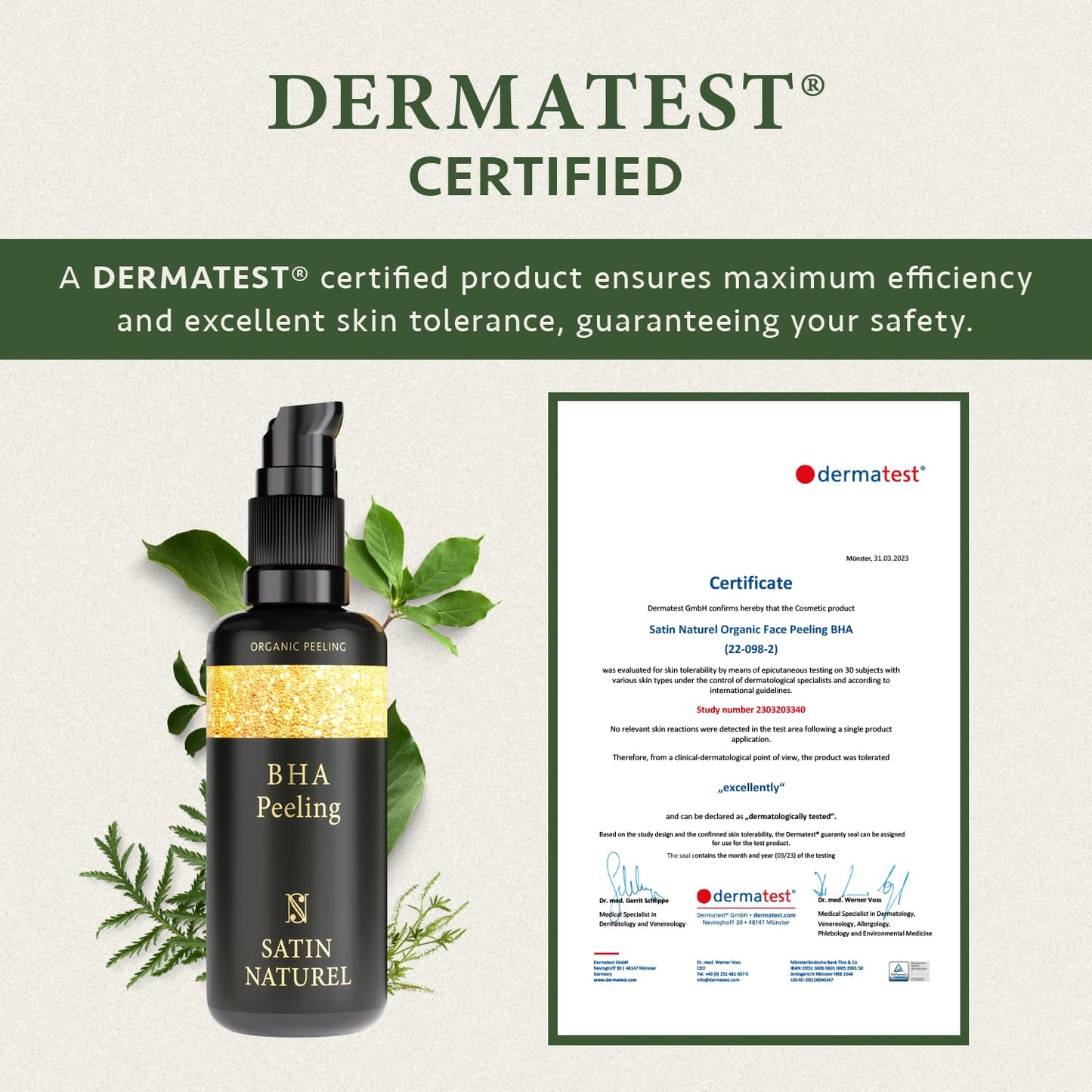 SatinNaturel Salicylic Acid BHA Exfoliant for Sensitive Skin 100ml, Anti Blemishes - Pore Minimizer Face Exfoliator - Hyperpigmentation Treatment - Organic Vegan Skin Care by Satin Naturel