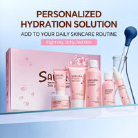 TBeautfave Skincare Set for Teenagers Girls, Cherry Blossom Skin Care Sets & Kits, Pamper Sets for Women Gifts, Girls Skincare Sets, Facial Kit, Cleanser&Toner&Serum&Lotion&Eye Cream&Moisturiser, 6PCS