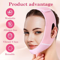 Bettinay double chin Lift Mask with 2 Gel Mask, Reusable V Line Face Lifting Chin Strap for Women Men