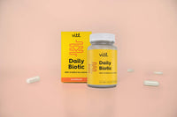 Vitl Daily Biotic with 9 Probiotic Strains - 30 Vegan Capsules - Probiotic with a Complex Blend of Gut Friendly Bacteria - Restore Balance in The Gut & Aid Digestion - 1 Month Supply