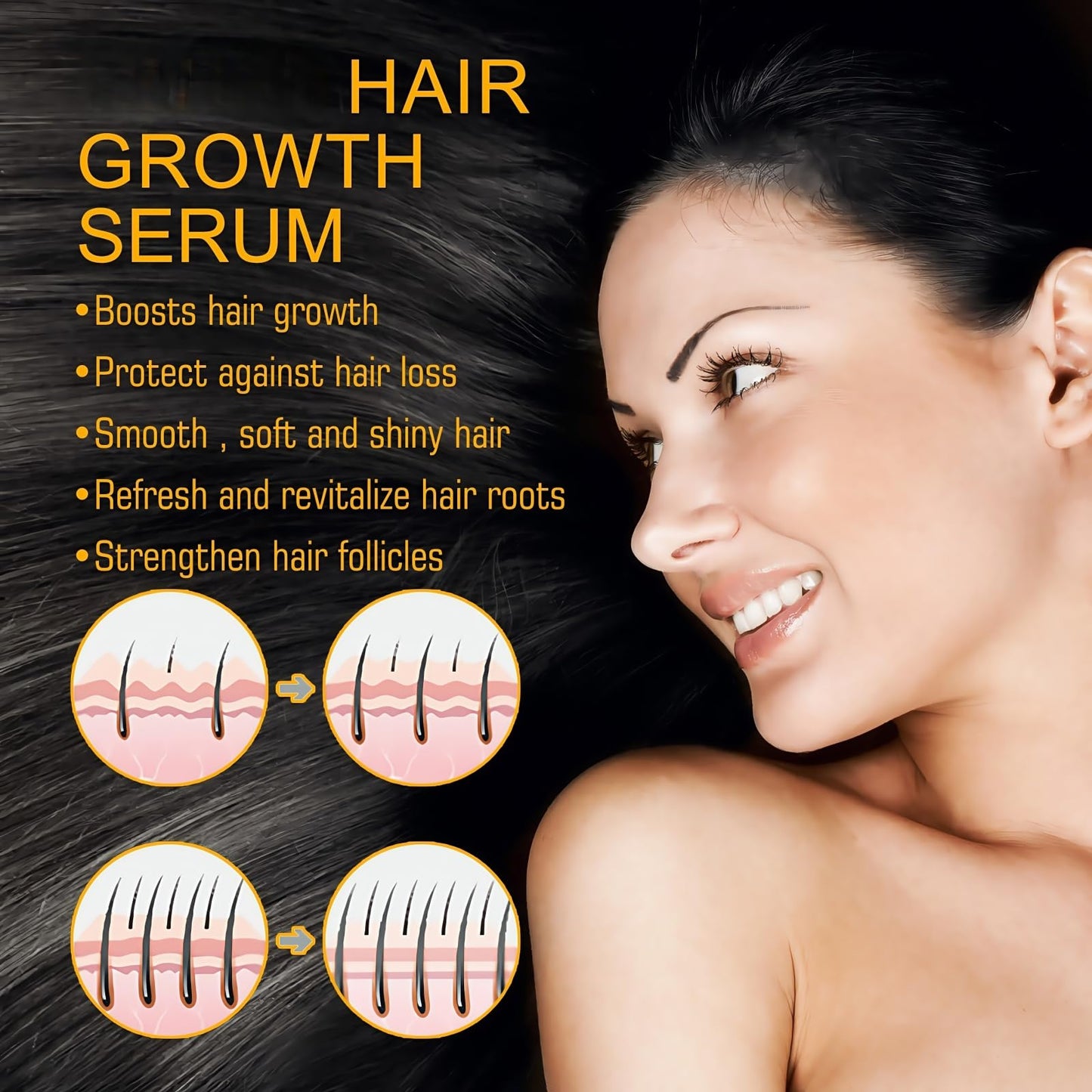 Fankayi Men and Women Hair Growth Serum,Hair Serum for Hair Growth,Hair Loss Treatment for Men and Women,Reduces Hair Loss,Hair Ser/um for Ha/ir Gr/owth,Ha/ir Gr/owth Products