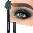 AurolaGlow Gothic Smokey Eyeshadow Stick in Dark Green - Metallic Glitter, Creamy Highlight, Smooth Eyeliner - Gift for Women
